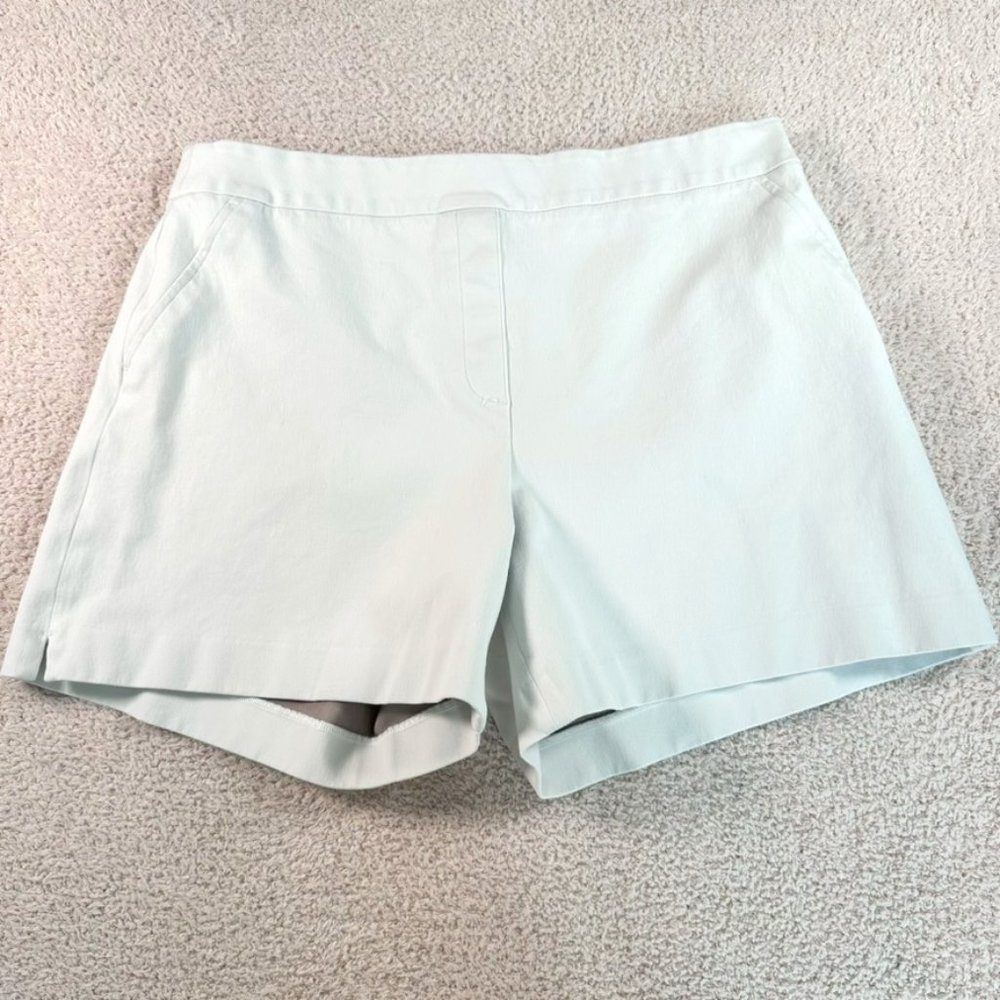 Spanx On the Go 6" Shorts Pull On Elastic Waist Sz XL White Comfy Tennis Summer.